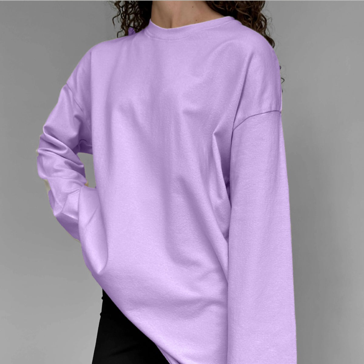 Spring Autumn Cotton Long Sleeved Loose Top
