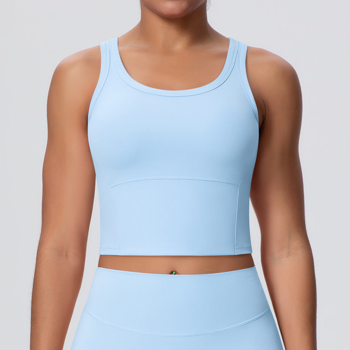 Nude Feel Chest Pad Workout Sports Bra