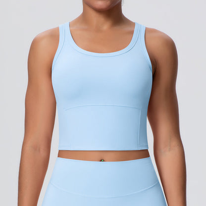 Nude Feel Chest Pad Workout Sports Bra