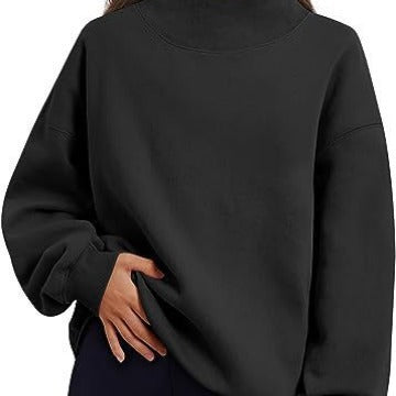 Casual Fleece Thick Half Turtleneck Sweatshirt