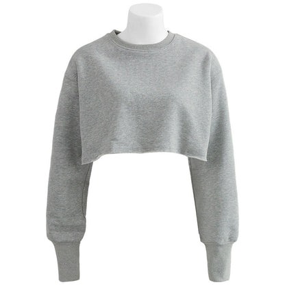 Cropped Fleece Lined Pullover Hoodie