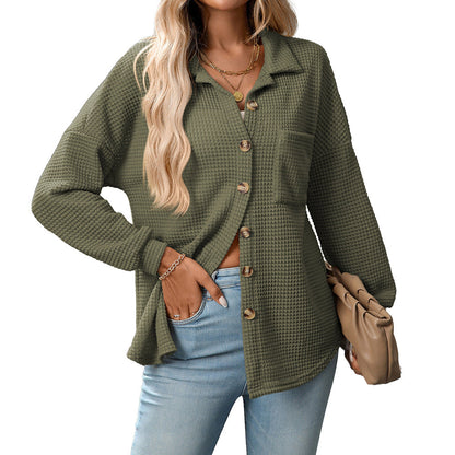 Waffle Casual Office All Matching Shirt