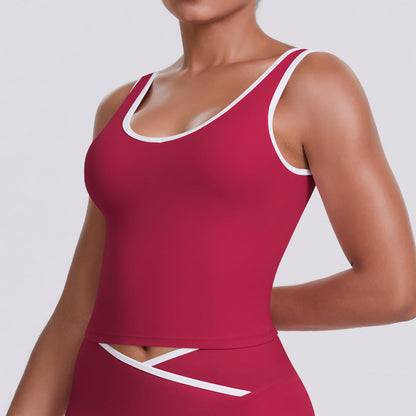 Tight Nude Feel Backless Tennis Top
