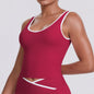 Tight Nude Feel Backless Tennis Top