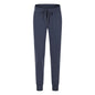 Elastic Lace-up Waist Simple Straight Cropped Pants