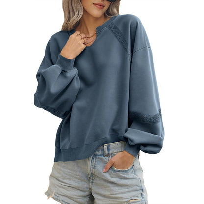 Half Open Collar Long Sleeves Sweater