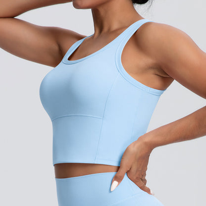 Nude Feel Chest Pad Workout Sports Bra