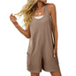 Sleeveless Loose Casual Pants Backless Jumpsuit