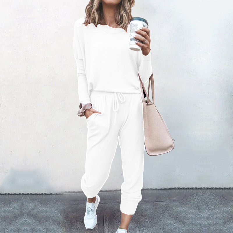 Loose Fitted Long Sleeve Casual Set