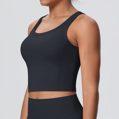 Nude Feel Chest Pad Workout Sports Bra