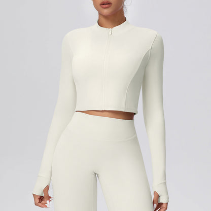 Zipped Running Long Sleeve Quick Dry Jacket