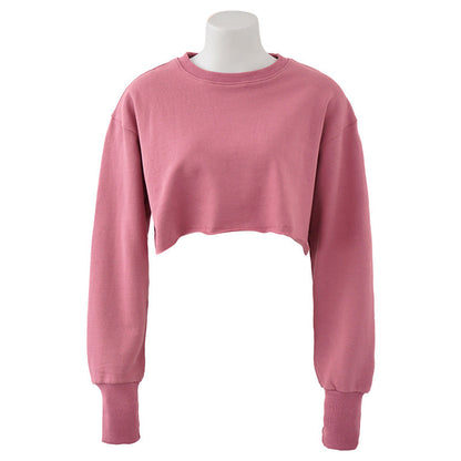 Cropped Fleece Lined Pullover Hoodie