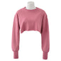 Cropped Fleece Lined Pullover Hoodie