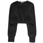 Cropped Fleece Lined Pullover Hoodie