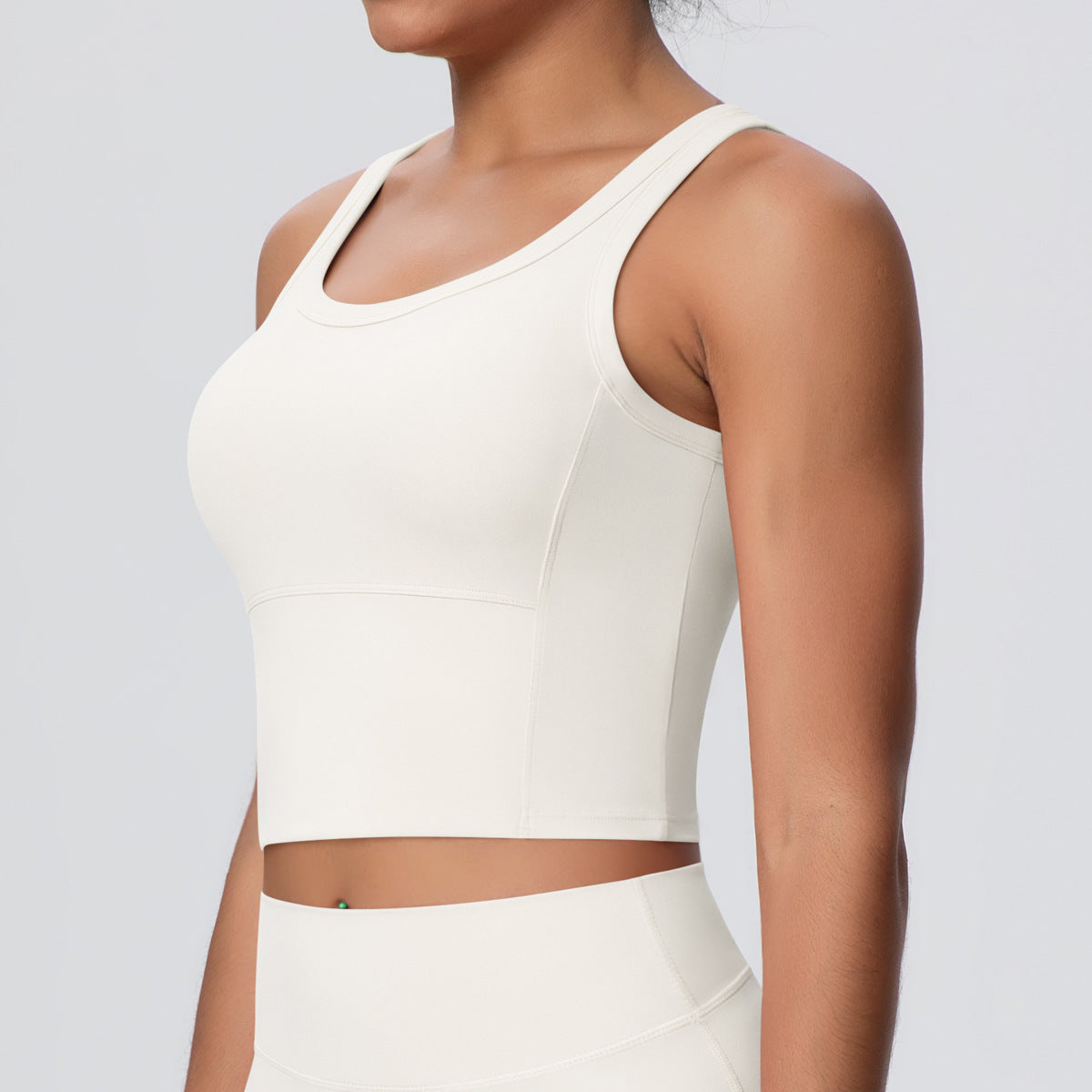 Nude Feel Chest Pad Workout Sports Bra