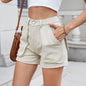 Elastic Waist Workwear Casual Shorts