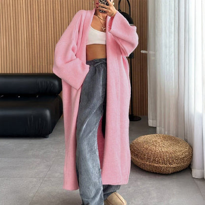 Long Sleeve Wool Overcoat Sweaters