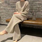 Sweater Wide Leg Pants Two-Piece Set