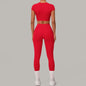 Brushed Tight High Waisted Two-Piece Set