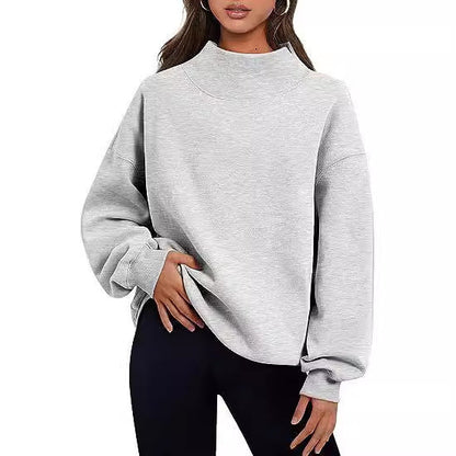 Casual Fleece Thick Half Turtleneck Sweatshirt