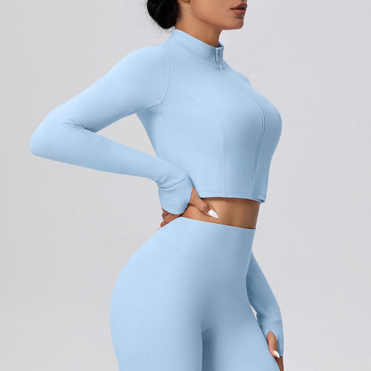 Zipped Running Long Sleeve Quick Dry Jacket