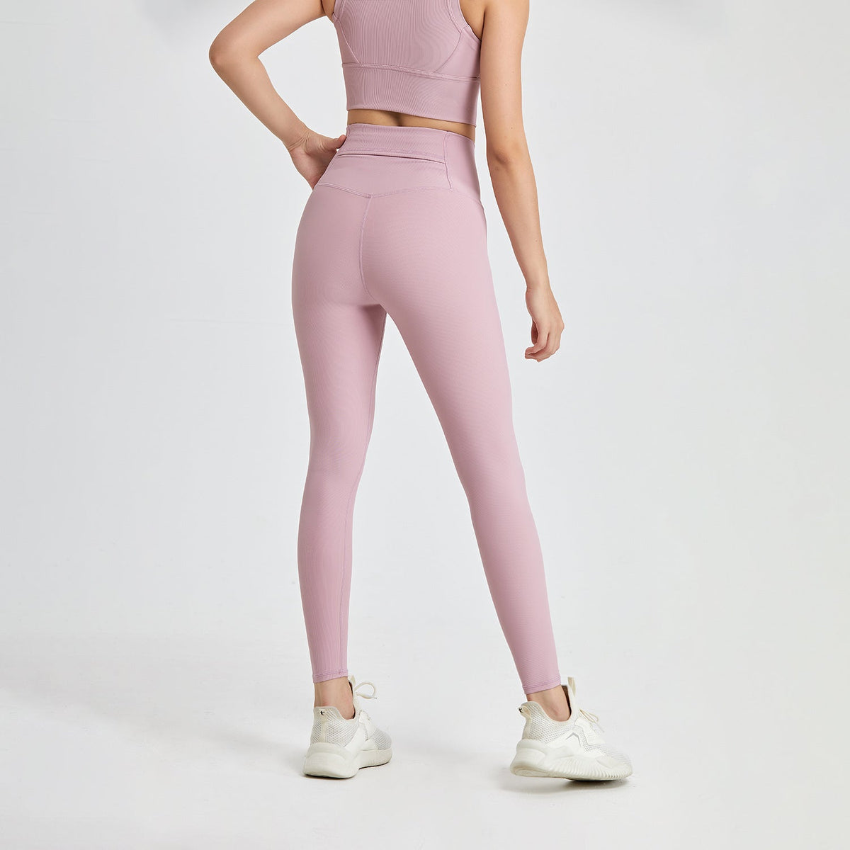 High Waist Pocket Nude Feel One-Piece Jumpsuit