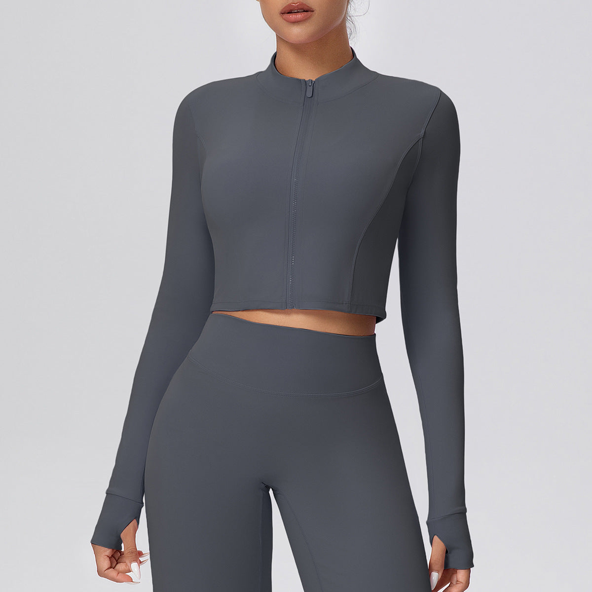 Zipped Running Long Sleeve Quick Dry Jacket