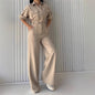 Loose Waist Tight Slimming Wide Leg Jumpsuit