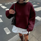 Casual Vacation Wool Long Sleeve Sweater