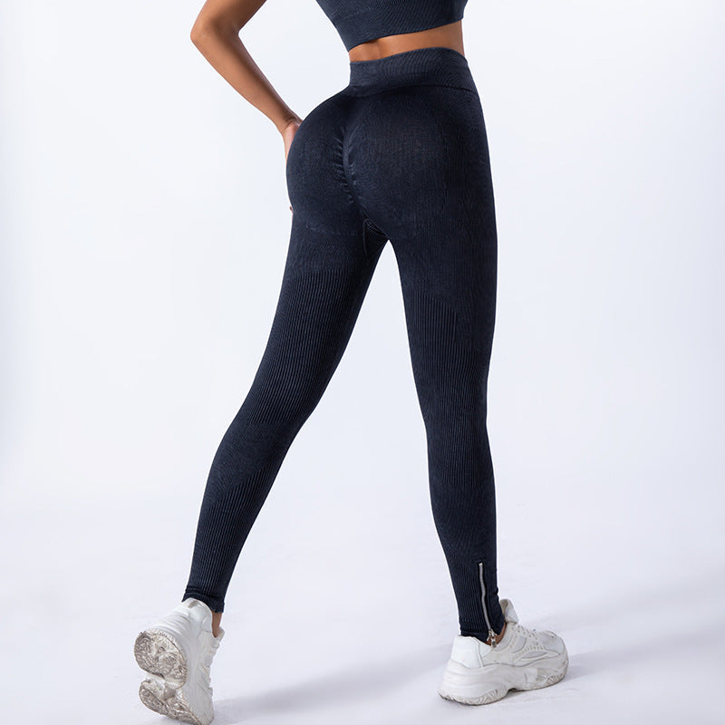 Four-Piece Shockproof Bra Yoga Pants