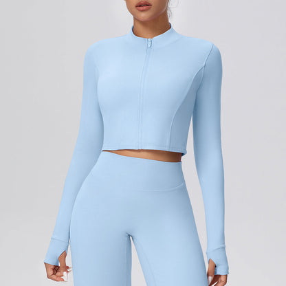 Zipped Running Long Sleeve Quick Dry Jacket
