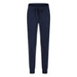 Elastic Lace-up Waist Simple Straight Cropped Pants