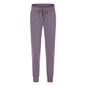 Elastic Lace-up Waist Simple Straight Cropped Pants