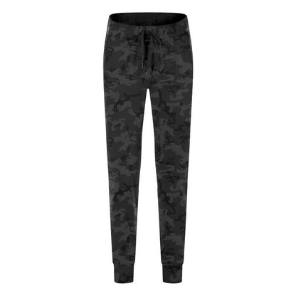 Elastic Lace-up Waist Simple Straight Cropped Pants
