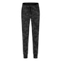 Elastic Lace-up Waist Simple Straight Cropped Pants