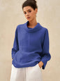 TRISTAN Dropped Collar Long-Sleeve Top