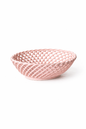 Glazed Porcelain Hand-Woven Small Oval Basket