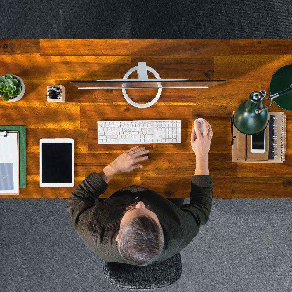 Lagom Solid Acacia Wood Desk