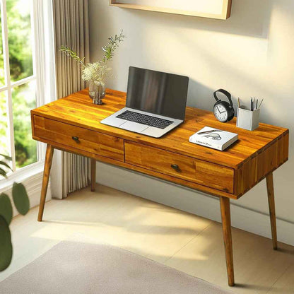 Lagom Solid Acacia Wood Desk