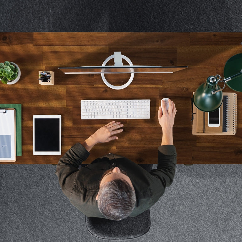 Lagom Solid Acacia Wood Desk