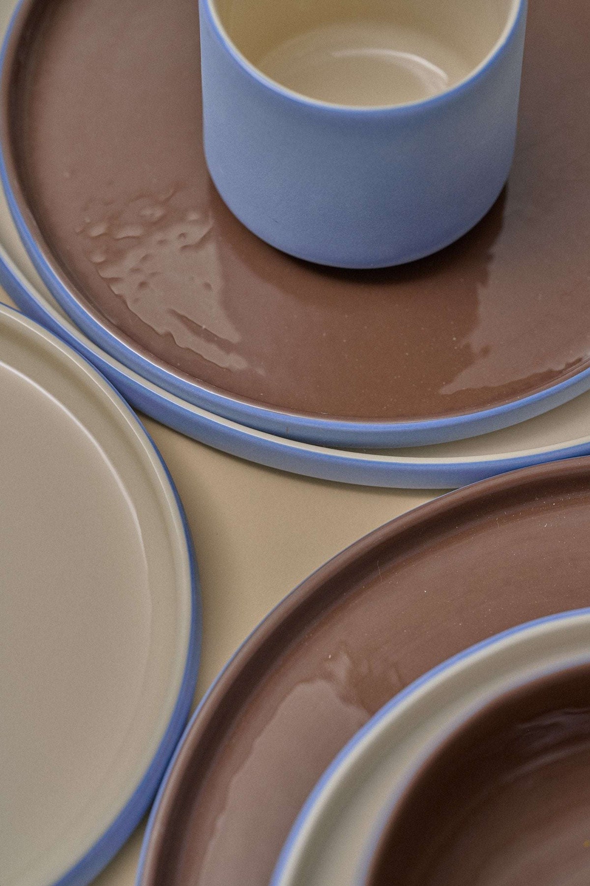 Forget-me-Not/Chocolate Blue - Porcelain Coffee Cup.