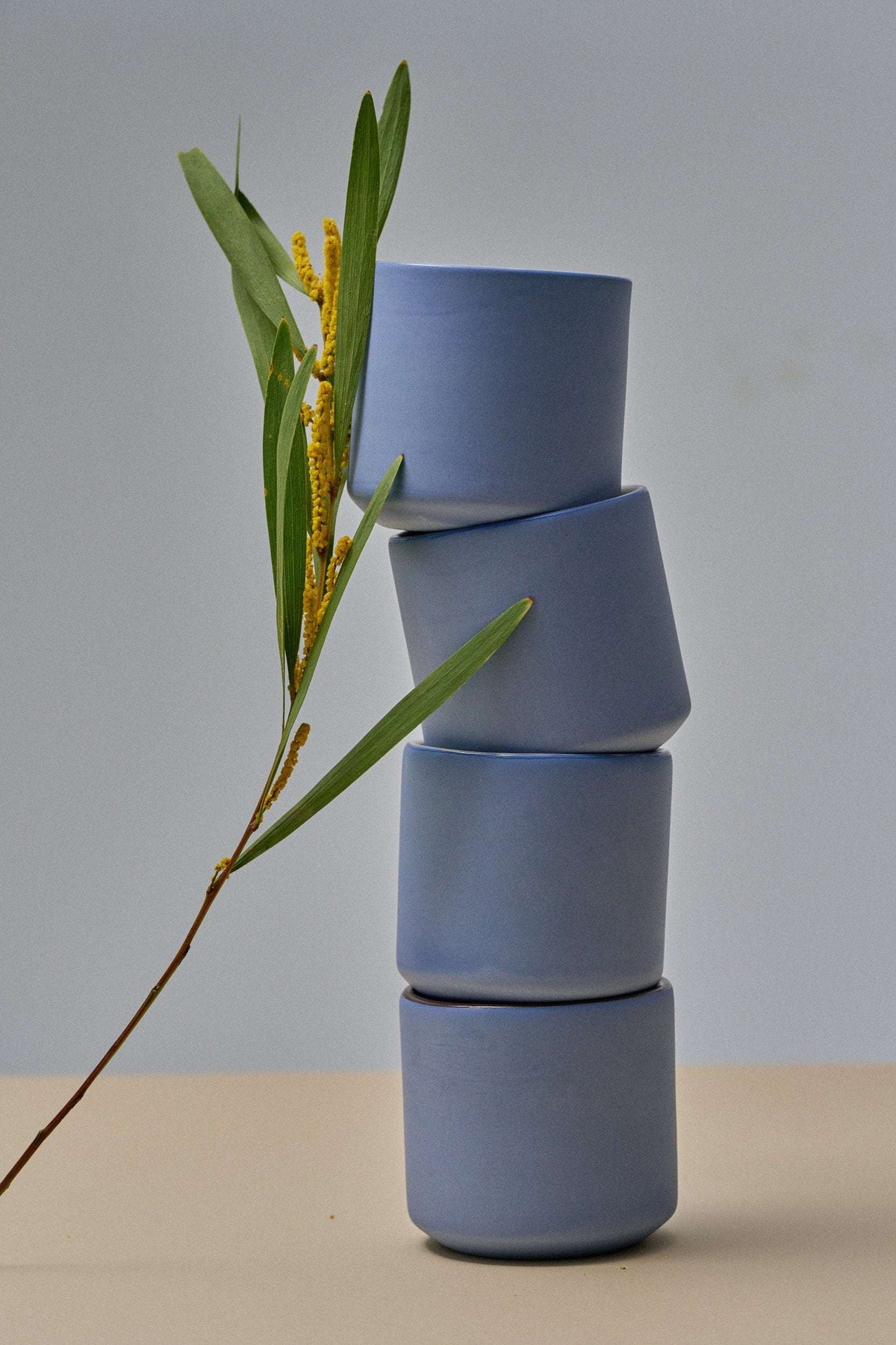 Forget-me-Not/Chocolate Blue - Porcelain Coffee Cup.
