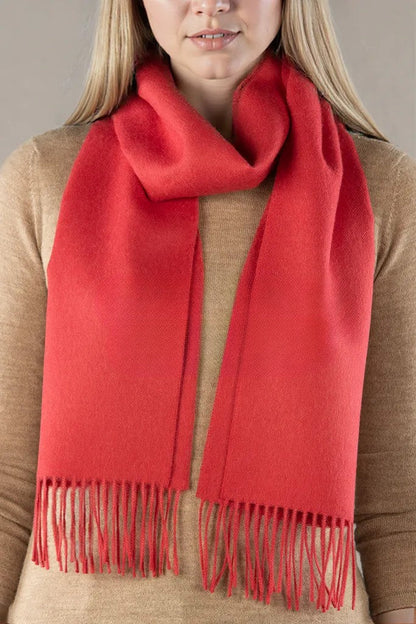 Solid Weave Brushed Alpaca Scarf