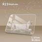 NEW Acrylic Book Stand with Storage for Reading Adjustable Book Holder with 360° Rotating Base Foldable Desktop Riser Stand