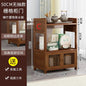 Bamboo tea table tea cabinet household multifunctional living room office tea set kitchen restaurant storage cabinet