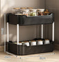 Mobile Storage Rack Trolley Kitchen Bathroom Bedroom Multi Storey Snacks Storage Rack with Wheels Organizer Home Accessories