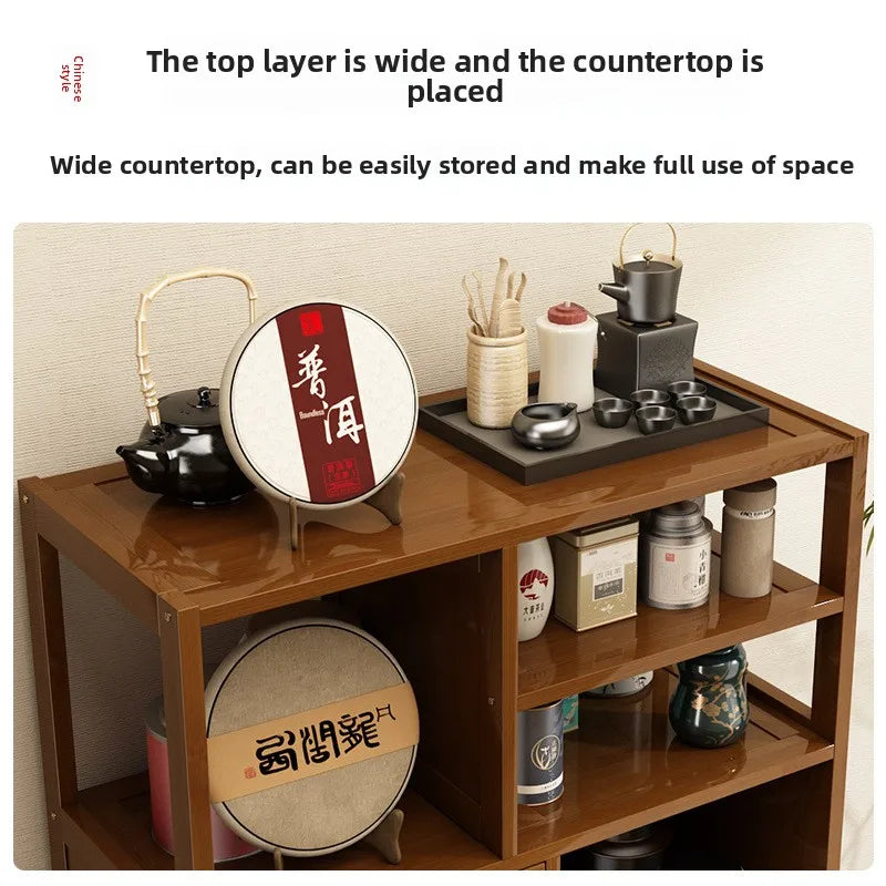 Tea cabinet storage locker