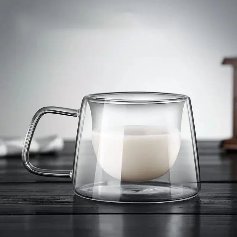 200ML Espresso Cup Heat-Resistant Double Glass Cup