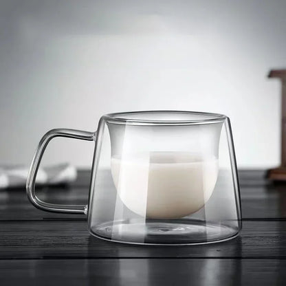 200ML Espresso Cup Heat-Resistant Double Glass Cup