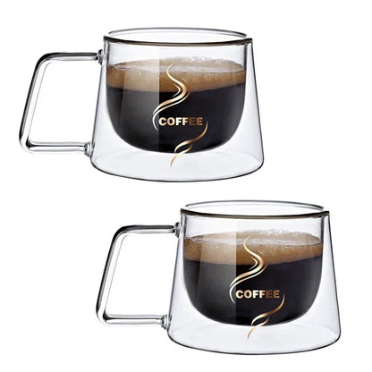 200ML Espresso Cup Heat-Resistant Double Glass Cup
